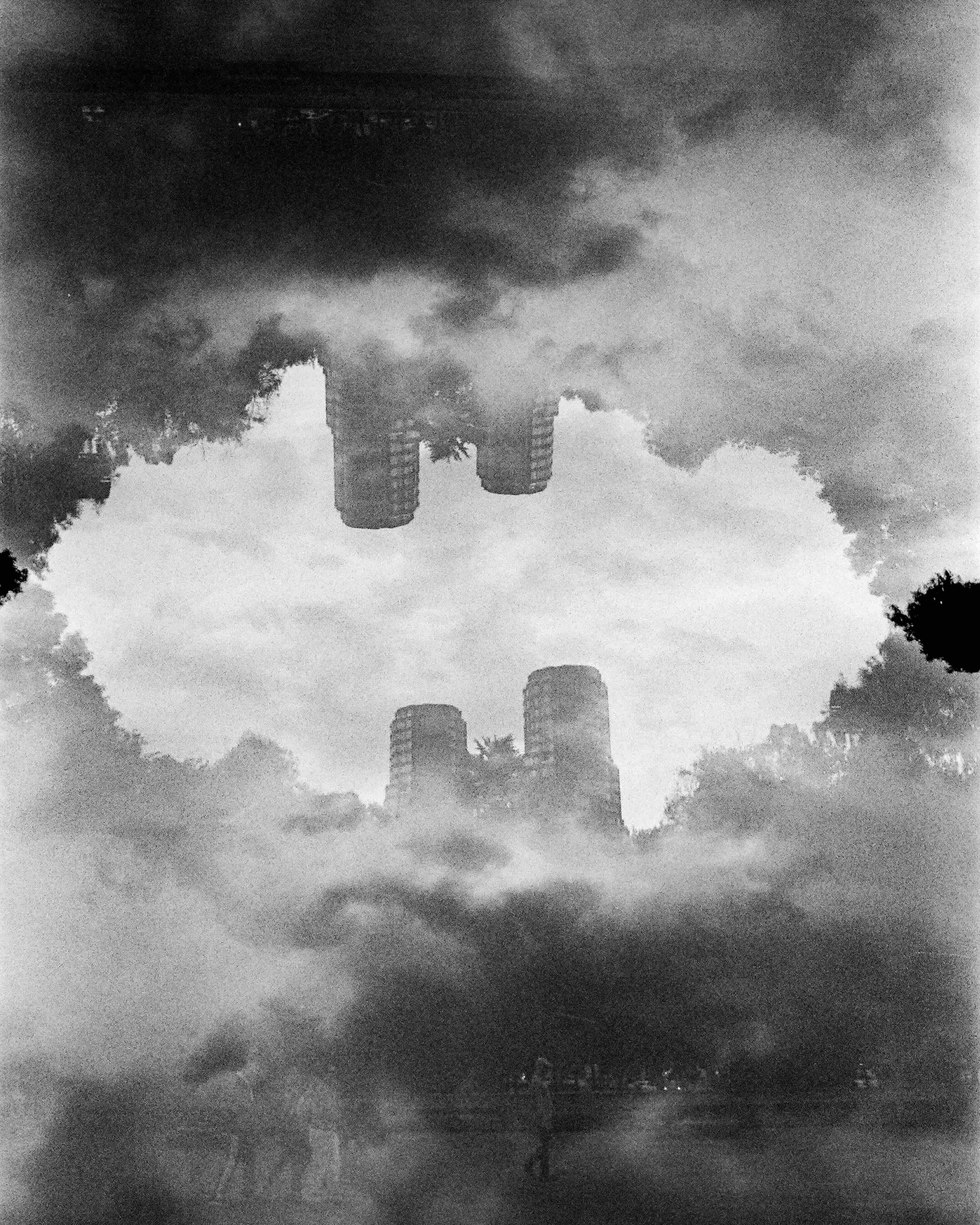 CDMX tower double exposure
