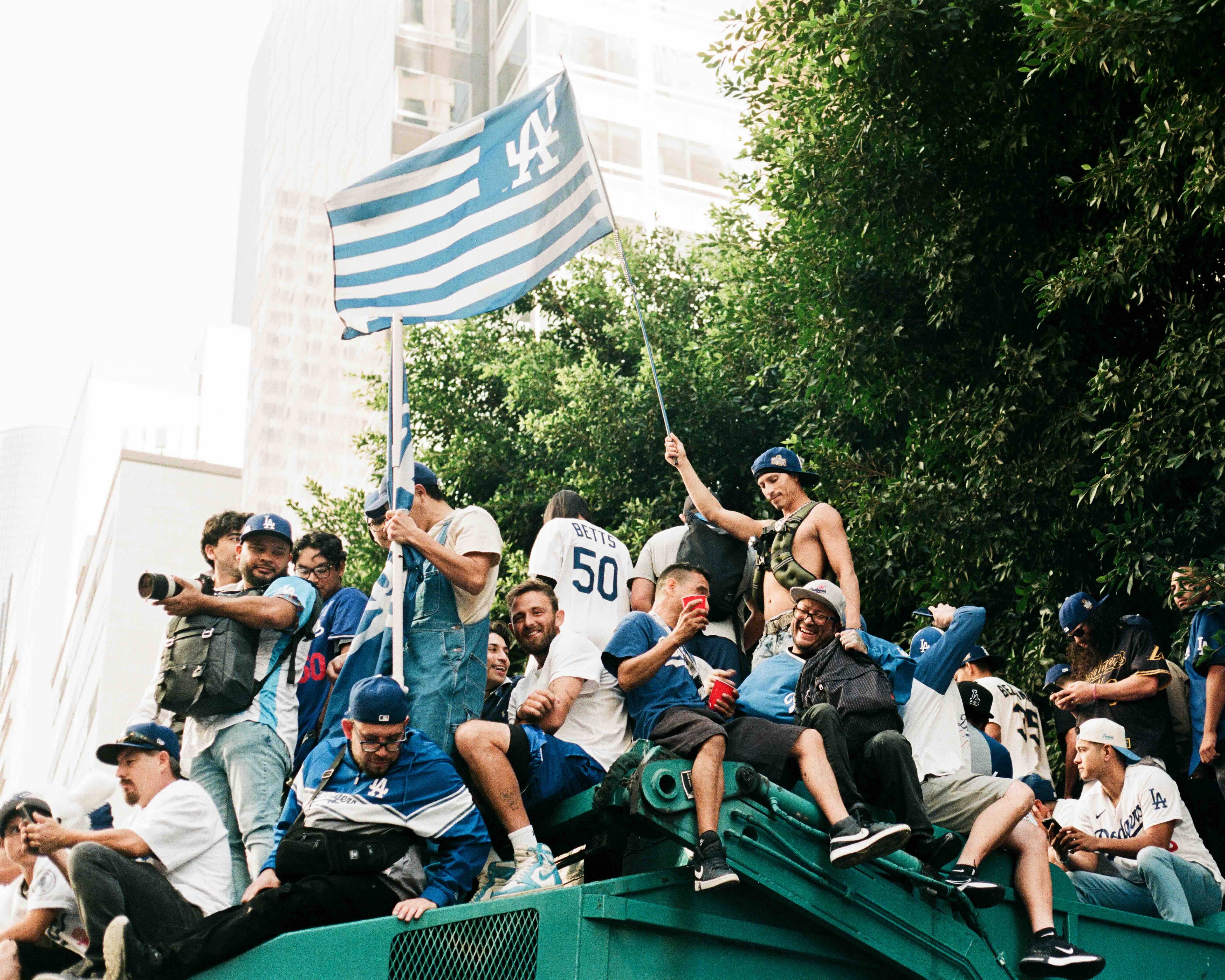 Dodgers world champs celebration